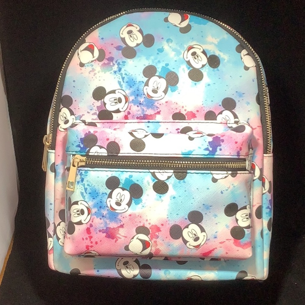 Mickey Mouse Tye Dye Small Backpack - image 1